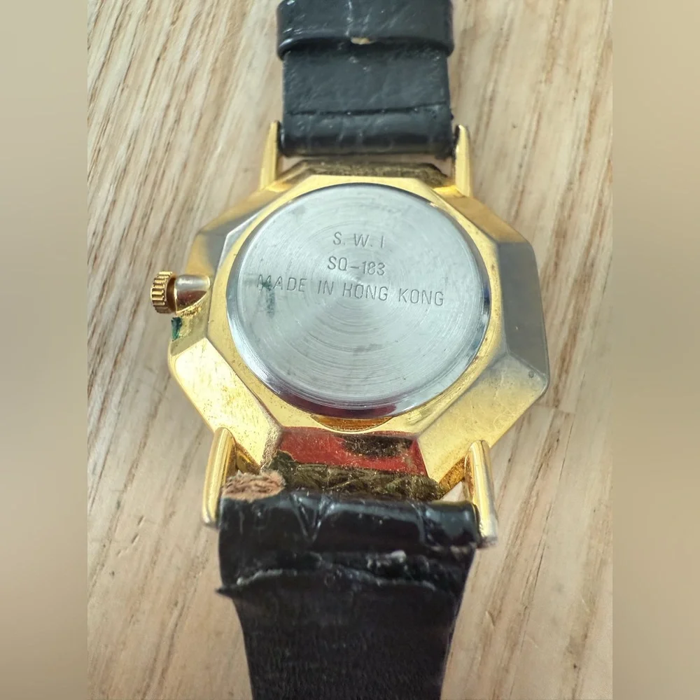 Vintage Vienna abalone octagon watch NEW BATTERY